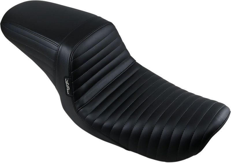 Le Pera Kickflip Seat Black 2-Up Seat BikerTec Vinyl #LN-591PT