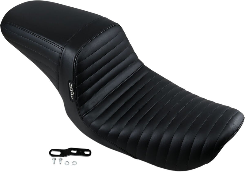 Le Pera Kickflip Seat Black 2-Up Seat BikerTec Vinyl #LN-591PT