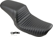 Le Pera Kickflip Seat Black 2-Up Seat BikerTec Vinyl #LN-591PT