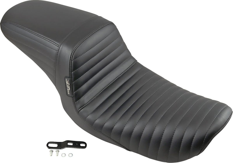 Le Pera Kickflip Seat Black 2-Up Seat BikerTec Vinyl #LN-591PT