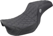 Saddlemen Black Pro Series SDC Performance Gripper Seat w/o Drivers Backrest for 2006-2017 Harley-Davidson Dyna Motorcycles #SC80604D0