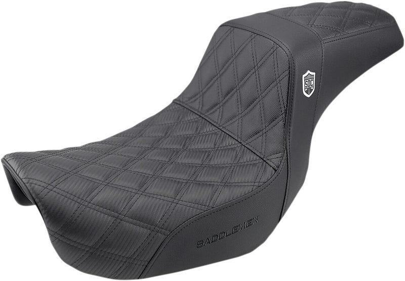 Saddlemen Black Pro Series SDC Performance Gripper Seat w/o Drivers Backrest for 2006-2017 Harley-Davidson Dyna Motorcycles #SC80604D0