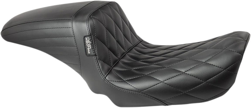 Le Pera Kickflip Seat Black 2-Up Seat BikerTec Vinyl #LF-591DM