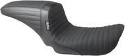 Le Pera Kickflip Seat Black 2-Up Seat BikerTec Vinyl #LF-591PTGP