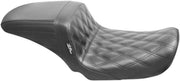 Le Pera Kickflip Seat Black 2-Up Seat BikerTec Vinyl #LK-591DD