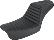 Saddlemen Black Tuck N Roll Step Up Seat w/Rear Lattice Stitch for 2004-2005 Harley-Davidson Dyna Low Rider and 2004-2005 Harley-Davidson Dyna Super Glide Motorcycles #804-04-176
