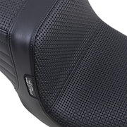 Le Pera Tailwhip Seat Black 2-Up Seat BikerTec #LN-581BW