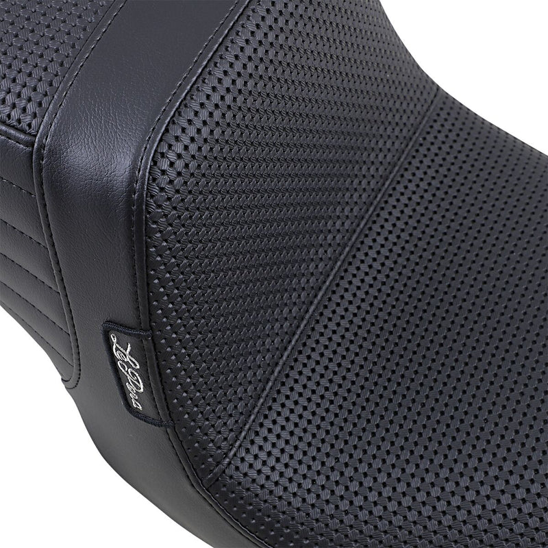 Le Pera Tailwhip Seat Black 2-Up Seat BikerTec #LN-581BW