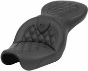 Saddlemen Black Roadsofa Lattice Stitch Seat for 2004-2005 Harley-Davidson Dyna Low Rider and 2004-2005 Harley-Davidson Dyna Super Glide Motorcycles
