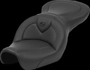 Saddlemen Black Roadsofa Black Stitch Seat for 2004-2005 Harley-Davidson Dyna Low Rider and 2004-2005 Harley-Davidson Dyna Super Glide Motorcycles