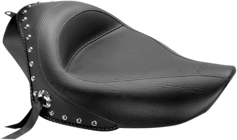 Mustang Studded Vinyl Solo Seat Black