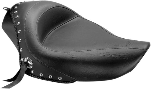 Mustang Studded Vinyl Solo Seat Black