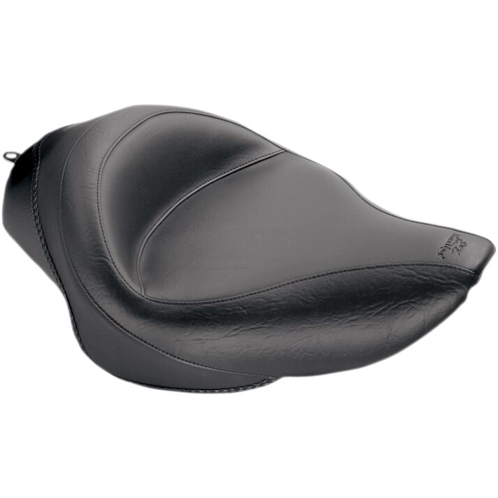 Mustang Wide Vintage Solo Seat Black Vinyl #76148