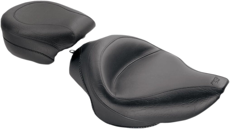 Mustang Wide Vintage Solo Seat Black Vinyl #76148