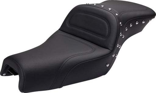 Saddlemen Explorer Special Seat w/o Driver Backrest for 2004-2018 Harley-Davidson Sportster Motorcycles Black| Chrome