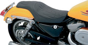 Drag Specialties Predator Solo Seat w/Black Flame Stitch for 1982-2003 Harley-Davidson Sportster Motorcycles