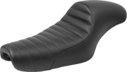 Saddlemen Pleated Americano Cafe Seat for 2004-2022 Harley-Davidson Sportster Motorcycles Black