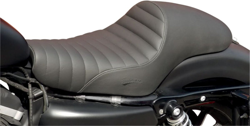 Saddlemen Pleated Americano Cafe Seat for 2004-2022 Harley-Davidson Sportster Motorcycles