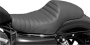 Saddlemen Pleated Americano Cafe Seat for 2004-2022 Harley-Davidson Sportster Motorcycles Black #807-11-0933