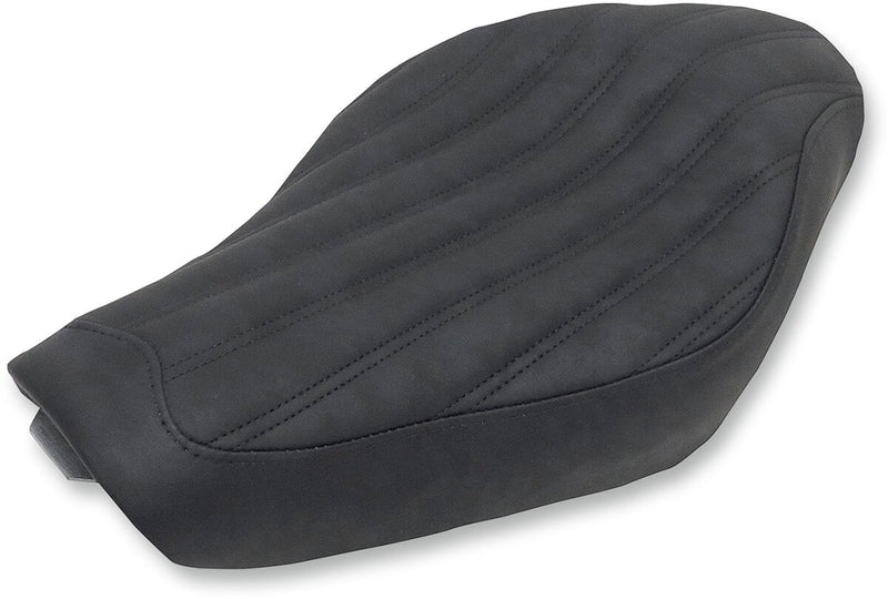 Saddlemen Black Knuckle Solo Seat for 2004-2018 Harley-Davidson Sportster Motorcycles Black Fitment Harley-Davidson #807-03-0023