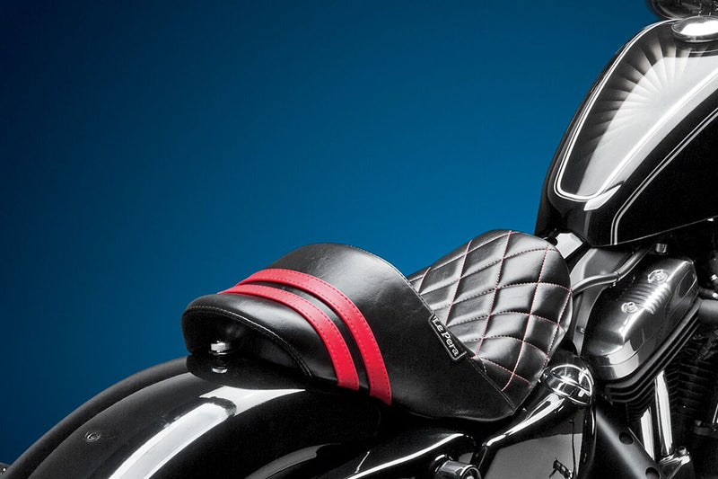 Le Pera Stubs Spoiler Seat Black Red Solo Seat #LK-416DMRED