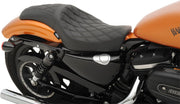 Drag Specialties Double Diamond Predator Seat for 2010-2022 Harley-Davidson Sportster Motorcycles