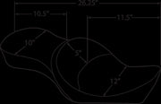 Drag Specialties Smooth Low Profile Double Bucket Seat for 2010-2022 Harley-Davidson Sportster Motorcycles