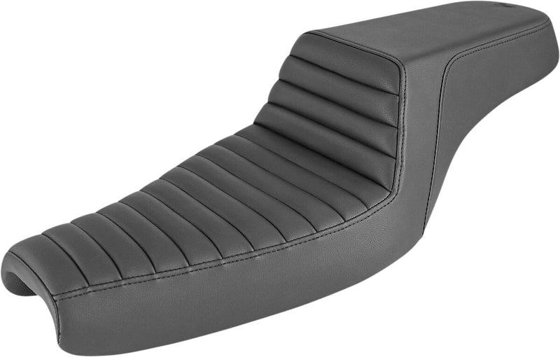 Saddlemen Tuck & Roll Step-Up Seat for use with 3.3 Gallon Tank for 2004-2022 Harley-Davidson Sportster Motorcycles Black