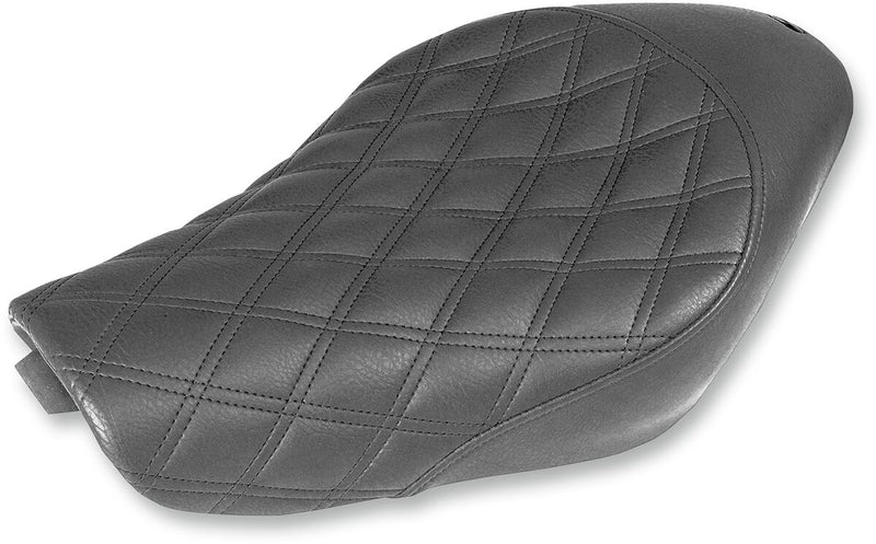 Saddlemen Black Renegade Lattice-Stitch Solo Seat for 2004-2022 Harley-Davidson Sportster Motorcycles
