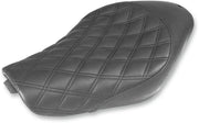 Saddlemen Black Renegade Lattice-Stitch Solo Seat for 2004-2022 Harley-Davidson Sportster Motorcycles #807-03-002LS