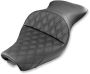 Saddlemen Black Explorer Lattice-Stitch Touring Seat for 2004-2022 Harley-Davidson Sportster Motorcycles #807-03-029LS