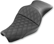 Saddlemen Black Explorer Lattice-Stitch Touring Seat for 2004-2022 Harley-Davidson Sportster Motorcycles #807-11-029LS