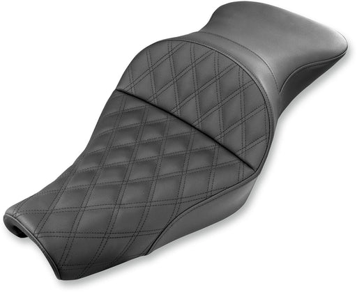 Saddlemen Black Explorer Lattice-Stitch Touring Seat for 2004-2022 Harley-Davidson Sportster Motorcycles