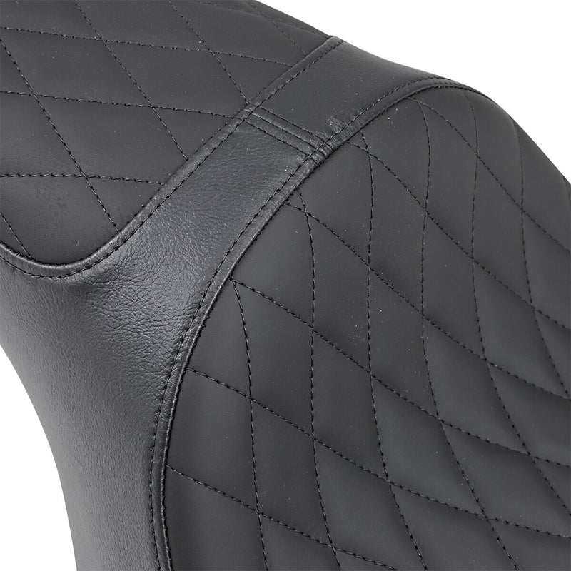 Drag Specialties Seats Caballero 2-Up Vinyl Seat Black 2-Up Seat Each
