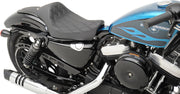 Drag Specialties Black Double Diamond Stitch Cafe Style Solo Seat for 2010-2022 Harley-Davidson Sportster Motorcycles