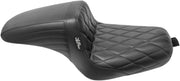 Le Pera Kickflip Seat Black 2-Up Seat BikerTec Vinyl #LK-596DM