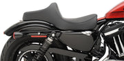 Drag Specialties Black Predator III Smooth Vinyl Seat for 2004-2017 Harley-Davidson Sportster Motorcycles