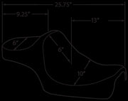 Drag Specialties Black Predator III Smooth Vinyl Seat for 1982-2003 Harley-Davidson Sportster Motorcycles