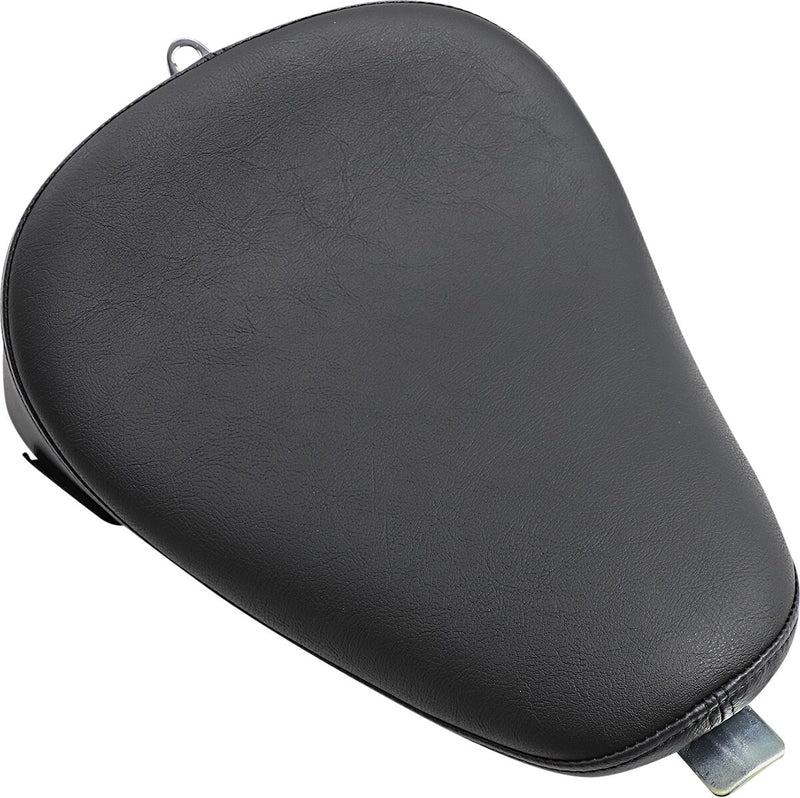 Drag Specialties Black Bobber-Style Smooth Vinyl Solo Seat for 2010-2022 Harley-Davidson Sportster Motorcycles