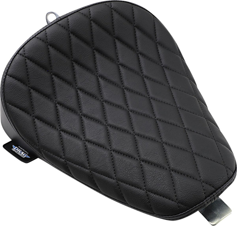 Drag Specialties Black Bobber-Style Black Stitched Small Diamond Solo Seat for 2010-2022 Harley-Davidson Sportster Motorcycles