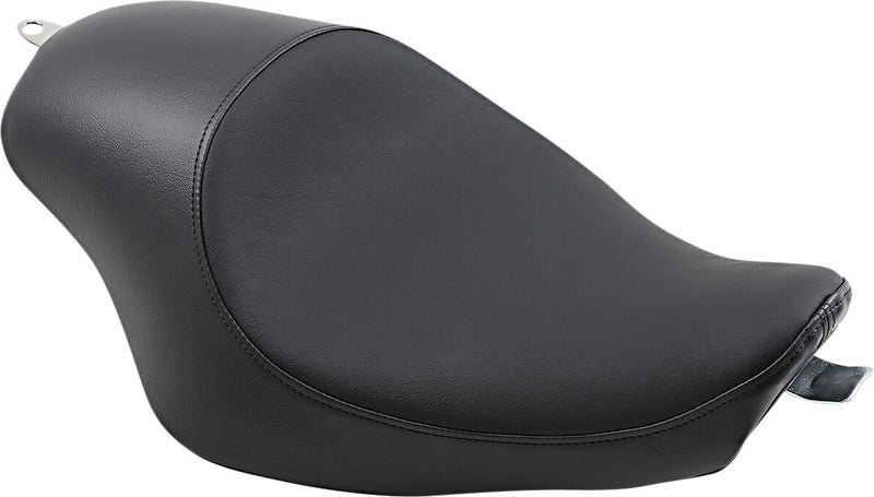 Drag Specialties Black 3/4 Smooth Vinyl Solo Seat for 2004-2022 Harley-Davidson Sportster Motorcycles