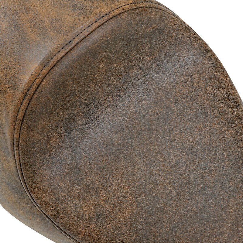 Drag Specialties Distressed Brown Leather 3/4 Smooth Solo Seat for 2004-2022 Harley-Davidson Sportster Motorcycles