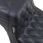 Le Pera Tailwhip Seat Black 2-Up Seat BikerTec #LK-586DD