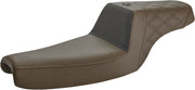 Saddlemen Brown Unknown Gripper Step Up Seat for 2004-2022 Harley-Davidson Sportster Motorcycles #UN07-11-173BR