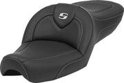 Saddlemen Roadsofa™ Standard Reach Seat for 1979-2003 Harley-Davidson Black 2-Up Seat Saddlehyde™