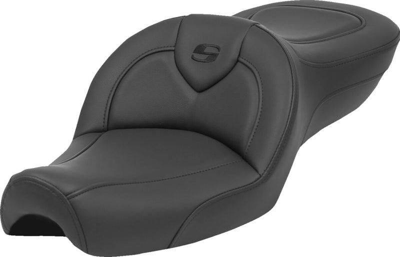 Saddlemen Roadsofa™ Standard Reach Seat for 1979-2003 Harley-Davidson Black 2-Up Seat Saddlehyde™ #879-03-187