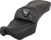 Saddlemen RoadSofa™ Seat for 2022-2026 Harley-Davidson RH 975 Black One-Piece Saddlehyde™