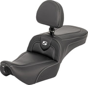 Saddlemen RoadSofa™ Seat for 2022-2026 Harley-Davidson RH 975 Black One-Piece Saddlehyde™