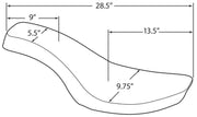 Drag Specialties Classic Stitch Spoon Style Seat for 1971-1984 Harley-Davidson FXR Motorcycles