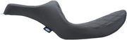 Drag Specialties Black Double Diamond Stitch Vinyl Predator III Seat w/Black Thread for 1982-1994,1999-2000 Harley-Davidson FXR Motorcycles